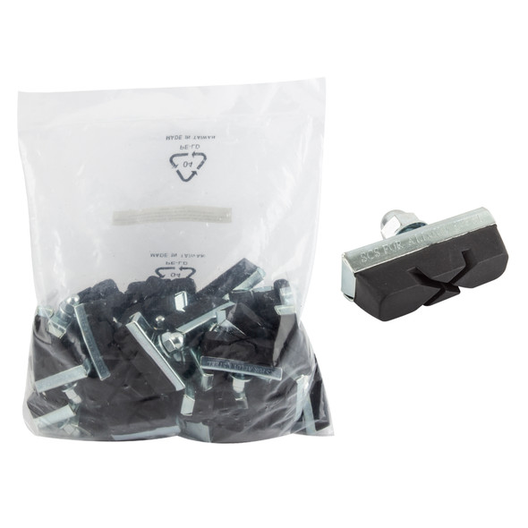 Sunlite Brake Shoes X-Cut Bulk Black Bag Of 25Pr