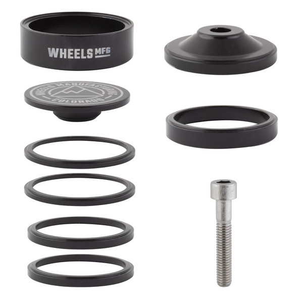Wheels Manufacturing Head Part Spacer Stackright Pro Kit Black