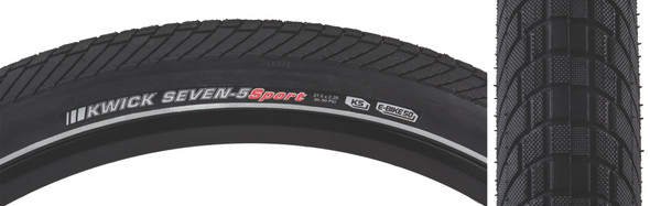 Kenda Tire Kwick Seven.5 Sport 27.5X2.2 Black/Black/Ref Src/Ks/60 Wire 50Psi E50