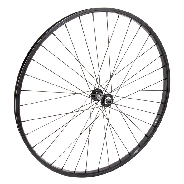 Wheel Master Wheel Front 26X1.5 559X21 Alloy Black Machined Sidewall 36 Alloy Quick Release Black 100Mm 14Gbk