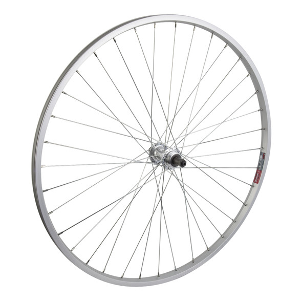 Wheel Master Wheel Rear 700X35 622X19 Alloy Silver 36 Alloy Freewheel 5/6/7-Speed Quick Release Silver 135Mm 14Gucp