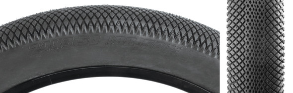 Sunlite Tire 24X3.5 Black/Black Wire Belted Baja