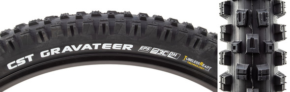 Cst Premium Tire Gravateer 27.5X2.5 Black/Black Fold3C/Tlr/Dh