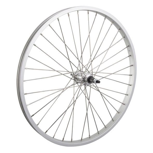 Wheel Master Wheel Rear 24X1.75 507X25 Alloy Silver 36 Alloy Freewheel 5/6/7-Speed Bo Silver 135Mm 12Gss