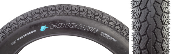 Vee Tire & Rubber Chicane 20X4.0 Black/Black Wire/26 Over-Ride/Powerwall E25