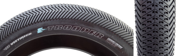 Vee Tire & Rubber Trooper 20X4.0 Black/Black Wire/26 Enduro/Over Ride E50