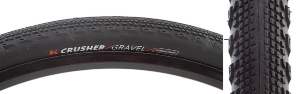 Kenda Tire Crusher Gravel 700X45 Black/Black Gct/120 Fold
