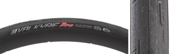 Kenda Tire Valkyrie Pro 700X25 Black/Black/Ref-Hp R3C/Ka/120 Fold 125Psi