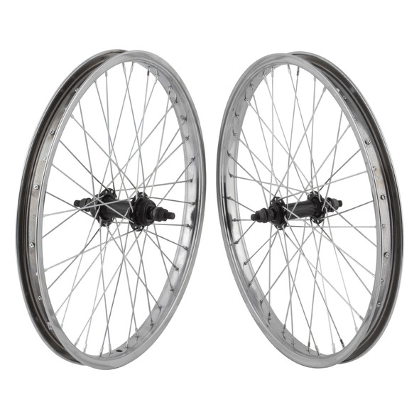 Wheel Master Wheel Pair 20X1.75 406X24 Steel Cp 36 Steel 1Sfw Bo 3/8 Black 110Mm 14Gucp
