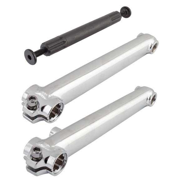 Se Bikes Crankarm Set Bmx Rad Chromoly 175 3Pc 19Mmx8T Spline Cp With Bottom Bracket Axle