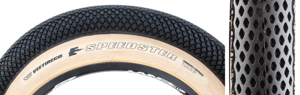 Vee Tire & Rubber Speedster 20X4.0 Black/Tan Wire/26 Enduro/Over Ride E50