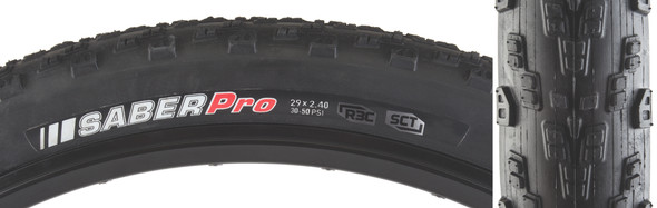 Kenda Tire Saber Pro 29X2.4 Black/Black R3C/Ksct/Tlr Fold 50Psi