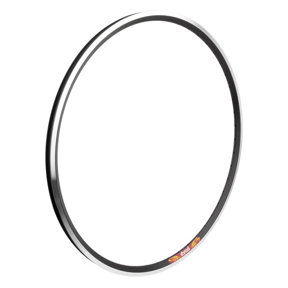 Velocity Rim 700C 622X18 Dyad 48 Black/Machined Sidewall