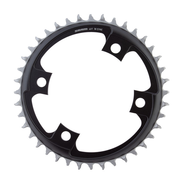 Sram Chainring 40-Tooth 107Mm 4B X-Sync Road Black