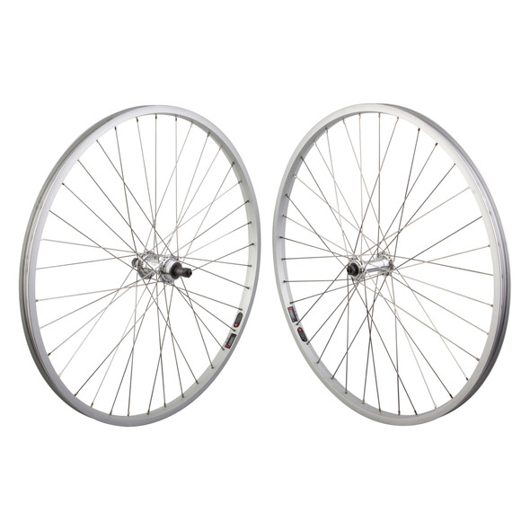 Wheel Master Wheel Pair 26X1.5 559X19 Alloy Silver 36 Alloy Freewheel 5/6/7-Speed Quick Release Silver Stainless Steel2.0Sl