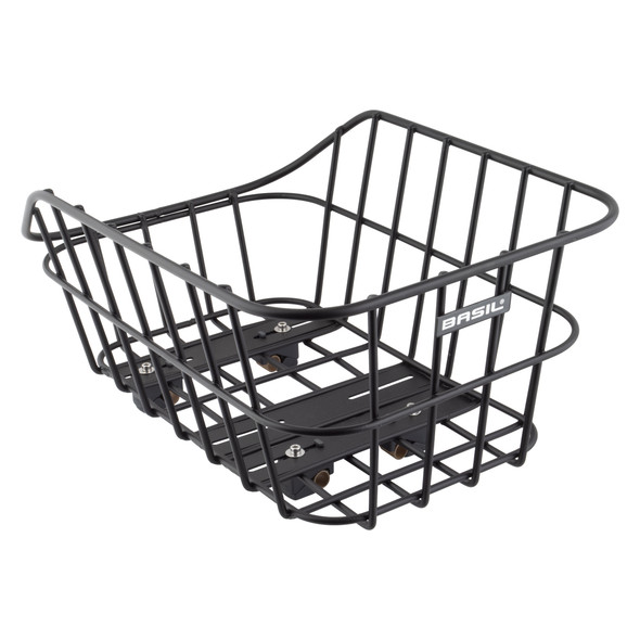 Basil Basket Rear Ractop Alloy Cento Wsl Ebike Black