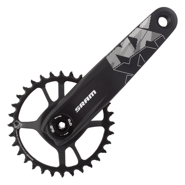 Sram Crankset Nx Eagle 175X32 Direct Mount Dub Xsync2 Steel Without Cups Black 12-Speed