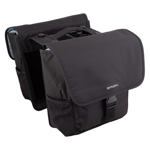 Basil Bag Pannier Go Double Mik Black