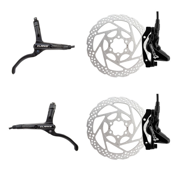 Clarks Brake Disc React-4 Hydraulic F&R With Lvr 160 International Standard Black