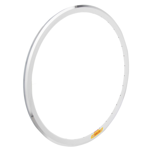 Velocity Rim 700C 622X13.5 Deep-V 32 White/Machined Sidewall