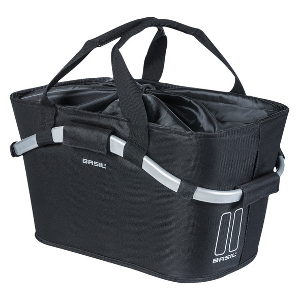 Basil Basket Rear Ractop Canvas 2Day Carry All Mik 22L Black