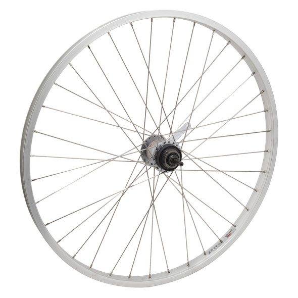 Wheel Master Wheel Rear 26X1.75 559X25 Alloy Silver 36 Nex 3-Speed Cb 120Mm Stainless Steel2.0Sl With Trim Kit & Shifter