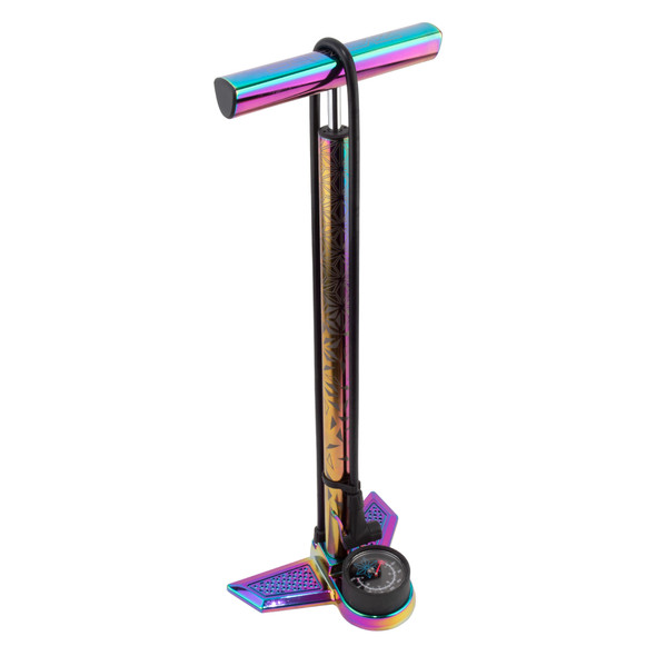 Supacaz Pump Floor Suaveair Alloy With Gauge Oil Slick