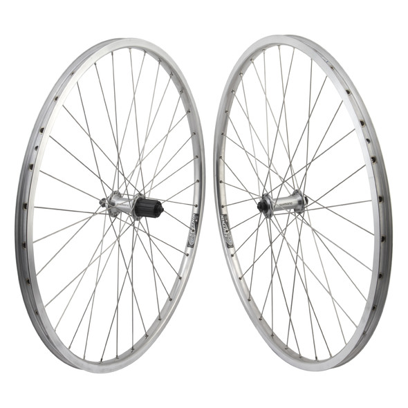 Wheel Master Wheel Pair 700 622X19 Ryde Sputnik Pol Machined Sidewall 32 Shi Rs400 8-11Srd Quick Release Silver 130Mm Stainless Steel 2.0 Silver Schrader Valve D-Eye