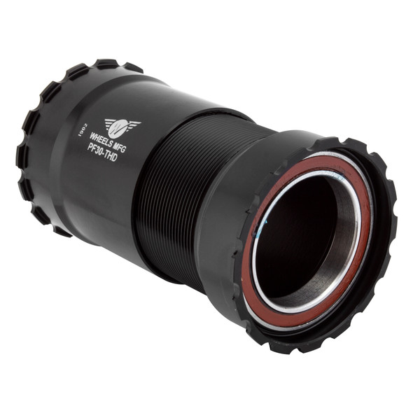 Wheels Manufacturing Bottom Bracket Set Pressfit 30 Thread Together Acb Bearing Black