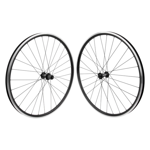 Wheel Master Wheel Pair 700 622X18 Or8 Silver18 Black Machined Sidewall 28 Shi Rs400 8-11Scass Quick Release Black 130Mm Dti2.0Bk
