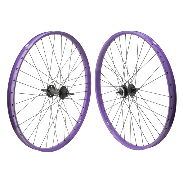 Se Bikes Wheel Pair 27.5 584X36 Maniacc Flyer(22) Polyurethane Nmsw 36 1Scas 6B Loose(F) Seal(R) 3/8 Black 110Mm 142Mm Stainless Steel2.0Bk