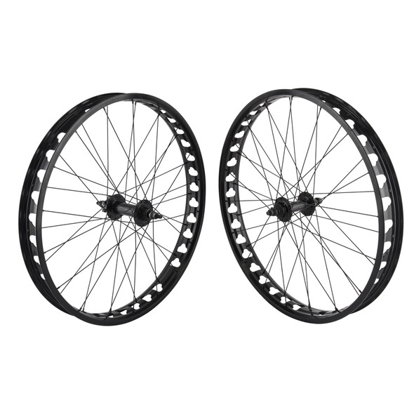 Se Bikes Wheel Pair 26X4 559X60 Black 36 Non-Disc(Front) 6 Bolt(Rear) 1Scas 3/8 Black 135F/170Rmm Dti2.0Bk