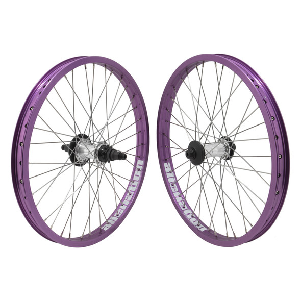Alienation Wheel Pair 20 406X27 Trooper Felon Polyurethane Nmsw 36 Illuminati 9-Tooth Right Hand Drive 3/8-Front 14Mm-Rear Silver 110Mm Stainless Steel2.0Sl 16Mmsl-Brass With Front&Rear With Non-Drive Guard