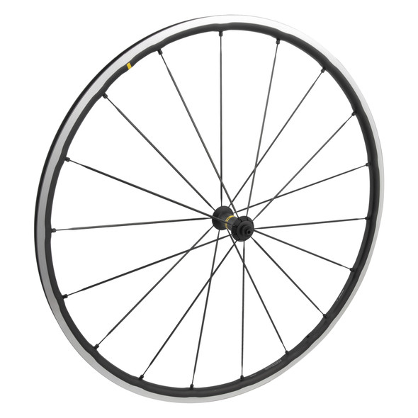 Mavic Wheel Front 700 622X19 Ksyrium Silver Black Machined Sidewall 18 Qrx100 Tubeless
