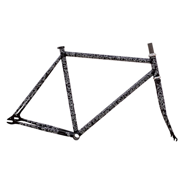 Affinity Frame Metro Keith Haring Black/White Lg With Fork