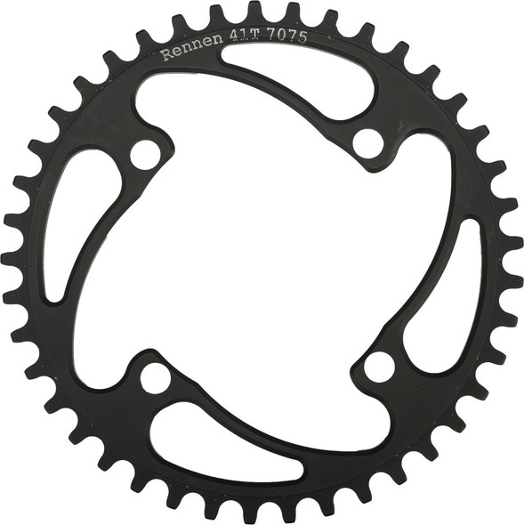 Rennen 4-Bolt 37.2T Black 7075Ch-R:37.2T-B