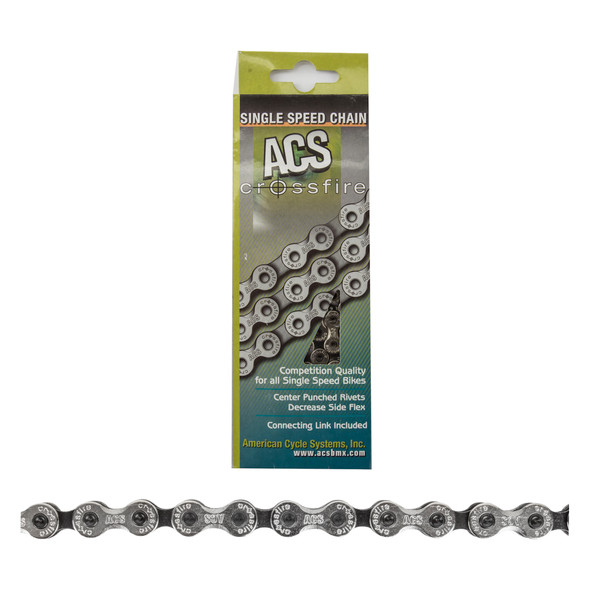 Acs Chain 1/2X1/8 Crossfire 1-Speed Silver/Black 106L