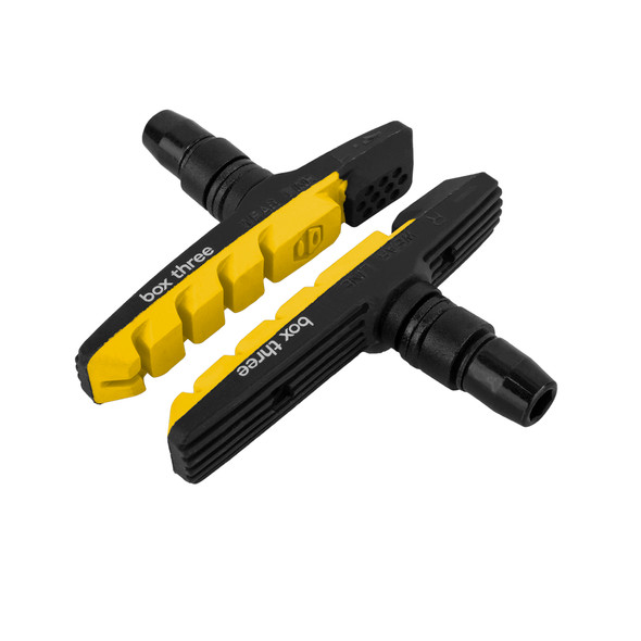 Box Components Brake Shoes Three Air Flow 70Mm Threaded Yellow