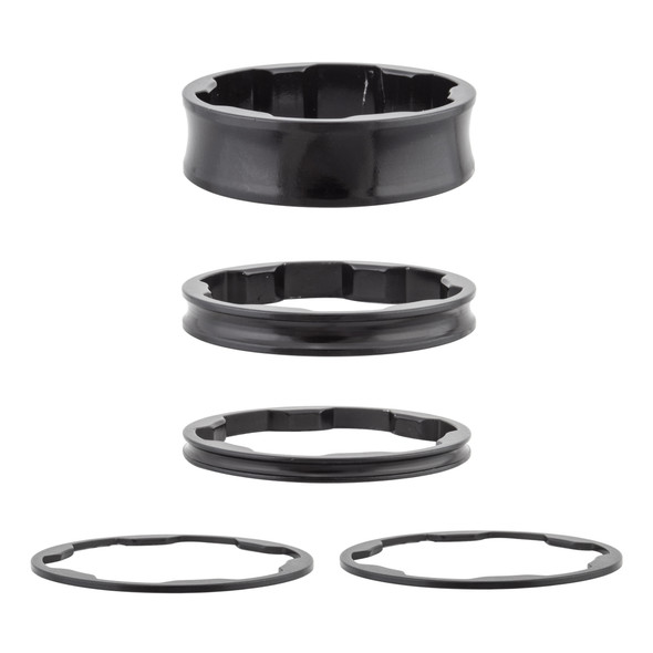 Box Components Head Part Two Spacer Kit 1-1/8 5Pc Black
