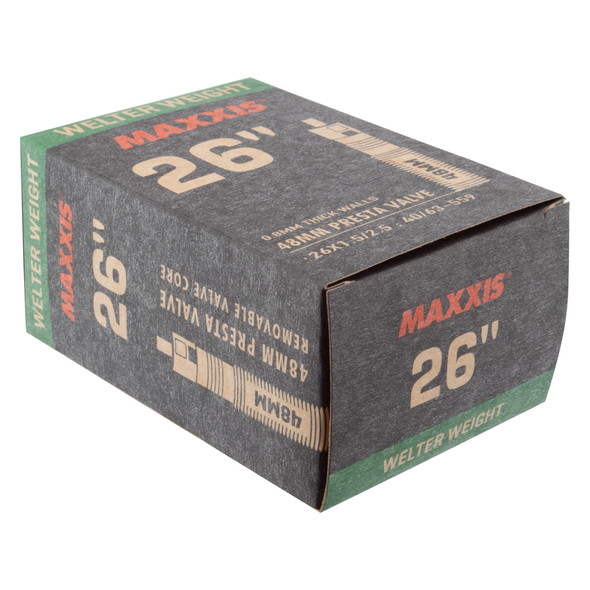 Maxxis Tube 26X1.5-2.5 Presta Valve 48Mm Welterweight Mountain Bike Removable-Core