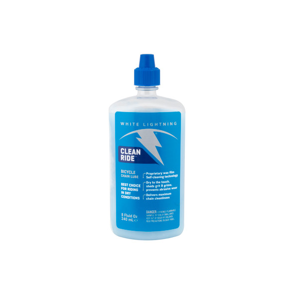 White Lightning Lube Clean Ride 8Oz