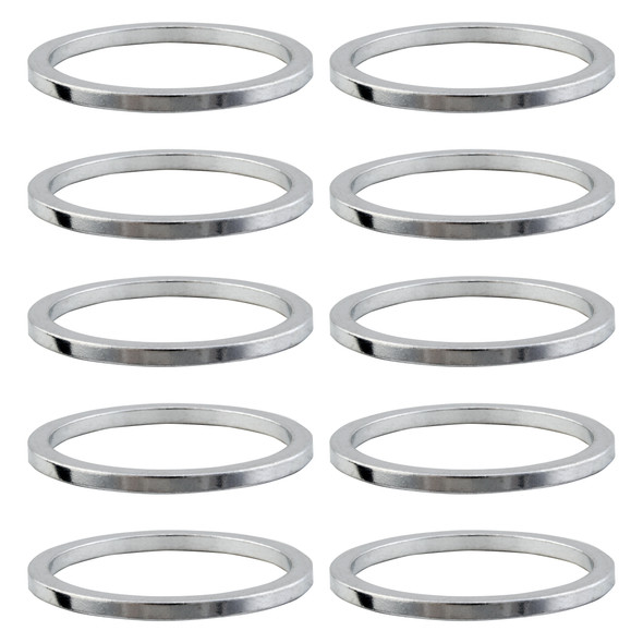 Origin8 Head Part Spacer Alloy 2Mmx1In Silver Bag Of 10