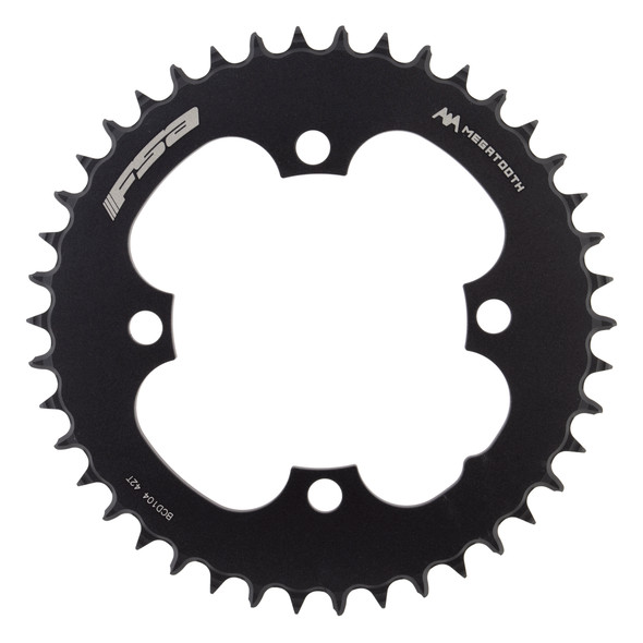 Full Speed Ahead Chainring Megatooth 104Mm 42-Tooth 4B Black