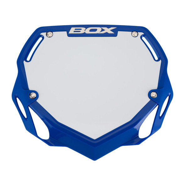 Box Components Number Plate Two Large Blue