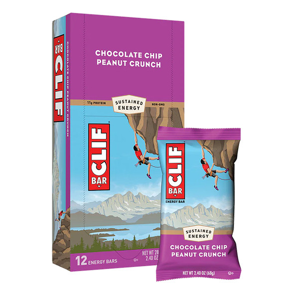 Clifbar Food Bar Choc Chp Pnut Crnch Box Of 12