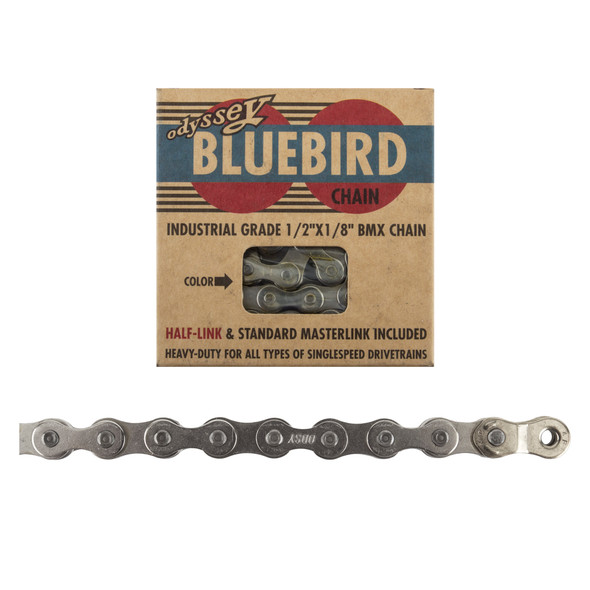 Odyssey Chain 1/2X1/8 Bluebird 1-Speed Silver With 1/2Link