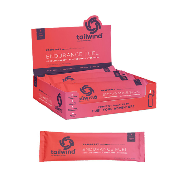 Tailwind Nutrition Food Endurance Fuel Caffeine Raspberry Buzz Box Of 12 Stainless Steel