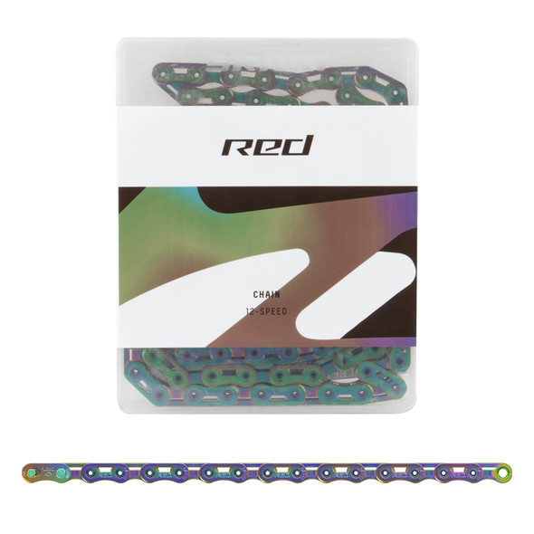 Sram Chain Red E1 12/13-Speed Rainbow 126L Flattop Hollowpin Powerlock Silver