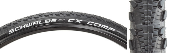 Schwalbe Tire Cyclocross Compound 700X38 Active Lite K-Guard Black/Bsk Sbc Wire
