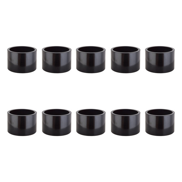 Origin8 Head Part Spacer Alloy 20Mmx1In Black Bag Of 10